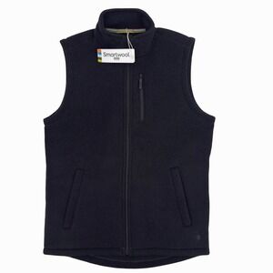 NWT Smartwool Hudson Trail Vest Mens Medium Black Fleece SW016518001-M Outdoors